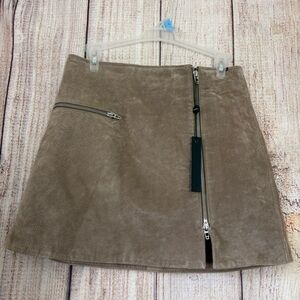Blank NYC Womens Midnight Tocker Suede Leather  Mini Skirt size 26